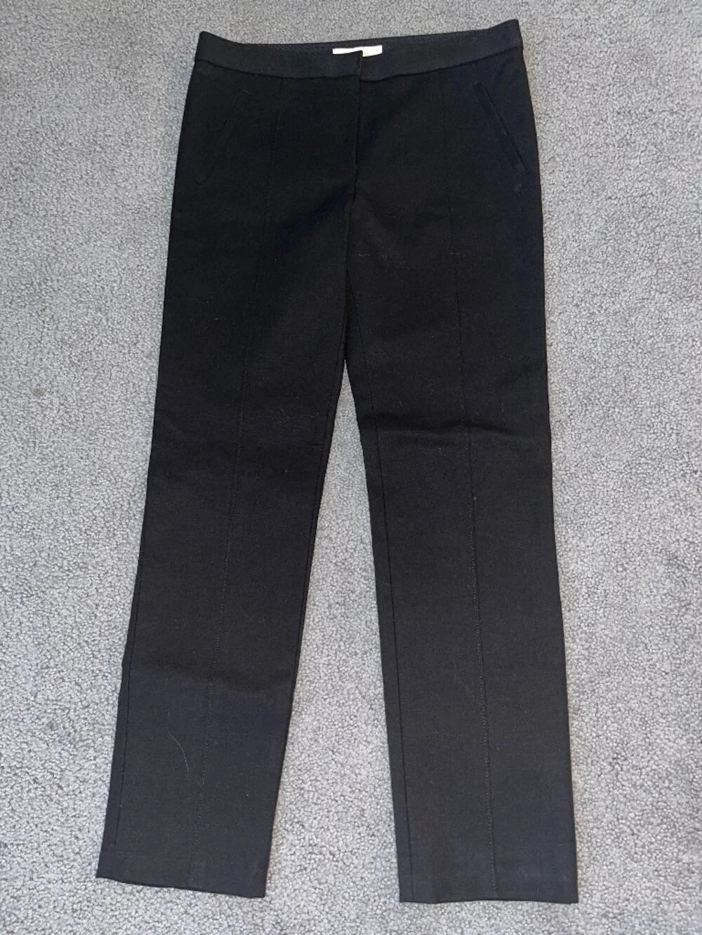 TORY BURCH VANNER PANT in BLACK - NEW WITHOUT TAGS HEAVY STRETCH COTTON SIZE 8